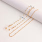 Accessories Mask Chain Glasses Chain Devil Eye Mask Chain Imitation Pearl Metal Glasses Chain