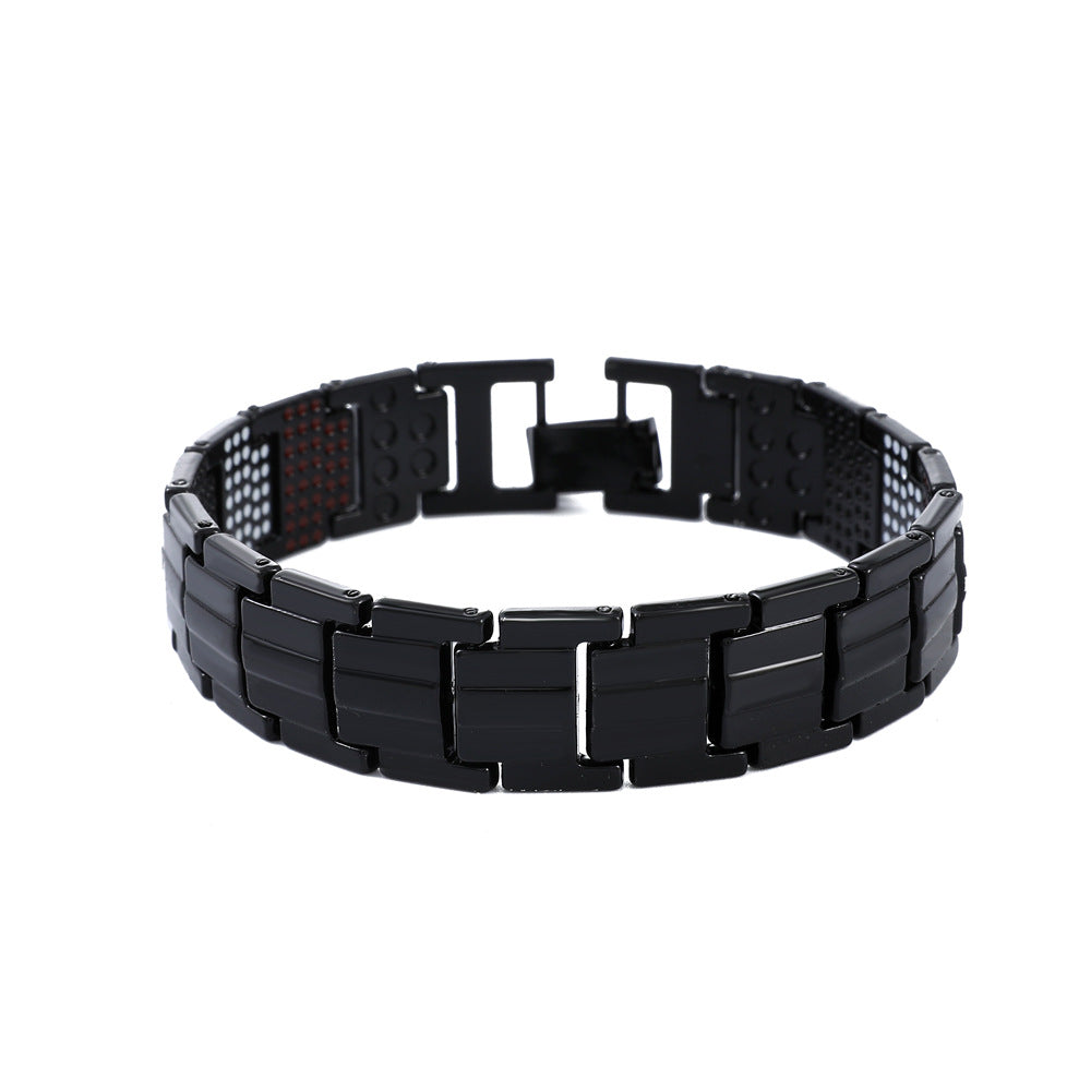 Retro Metal Magnet Bracelet Same Style Black Detachable Energy Bracelet Couple Accessories