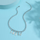 diy simple handmade alloy English word letter necklace hip-hop couple pendant short chain men and women