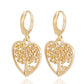 Jewelry ins multi-element red cherry hexagram love earrings female earrings high-end niche