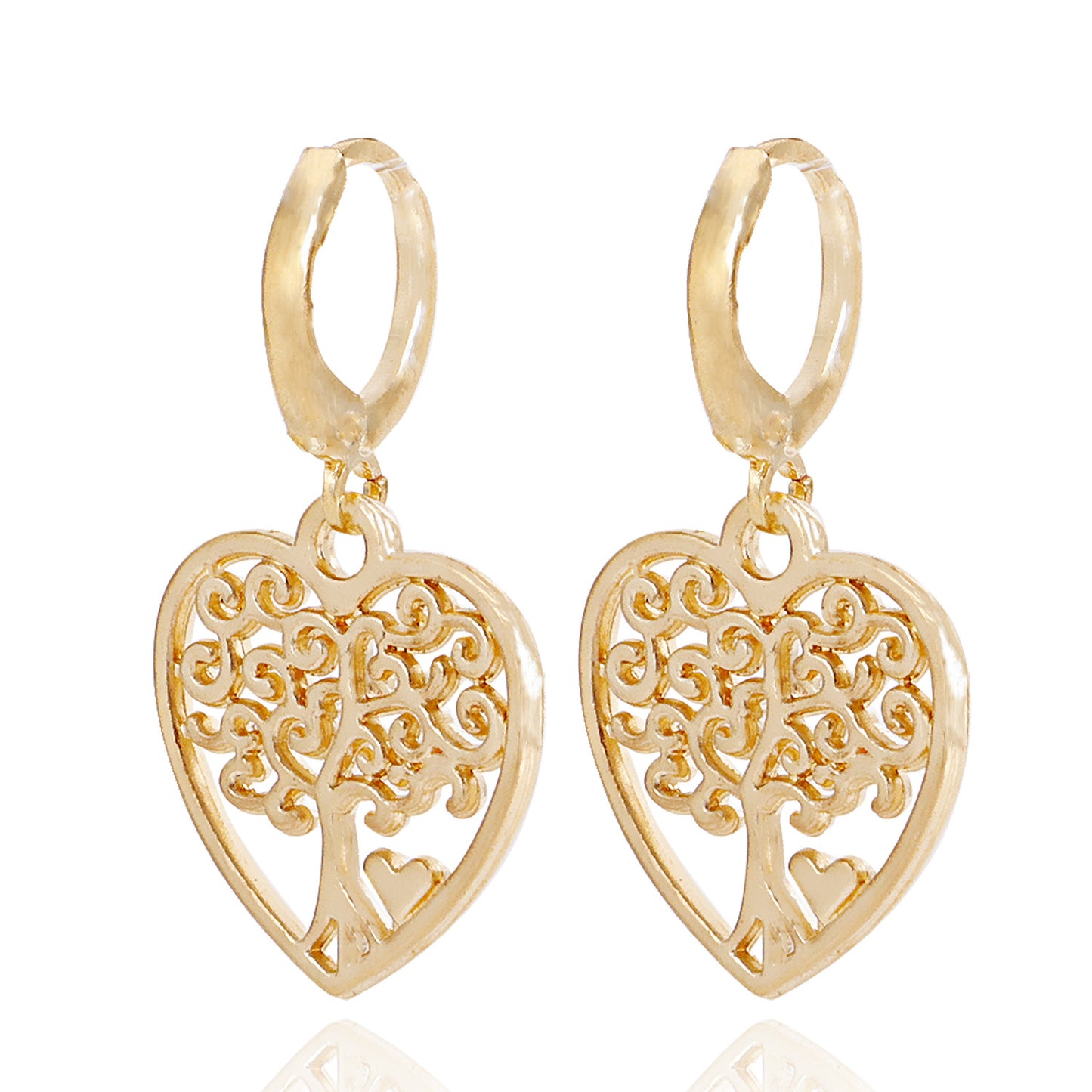 Jewelry ins multi-element red cherry hexagram love earrings female earrings high-end niche