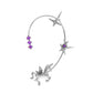 Ins diamond-studded butterfly ear hanger women without ear piercing butterfly ear bone clip fashion niche exaggerated wing ear clip