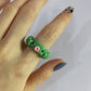 Jewelry simple octopus bear animal resin ring candy color cartoon three-dimensional ring