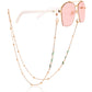 Jewelry trendy color dripping oil flower glasses chain accessories mask hanging chain female