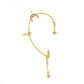 Ins diamond-studded butterfly ear hanger women without ear piercing butterfly ear bone clip fashion niche exaggerated wing ear clip