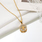 Kuaishou live broadcast fashion inlaid zircon four-leaf clover necklace femininity girls high sense creative simplicity