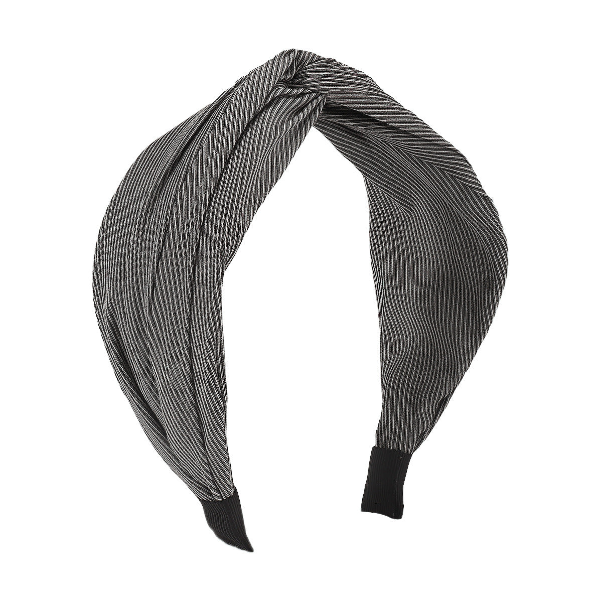 F4712 Jewelry Simple Gray Geometric Cross Bow Headband Retro Wide Brimmed Headband Women