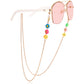 Colorful mask hanging chain Glasses hanging chain soft pottery flower butterfly glasses chain mask chain