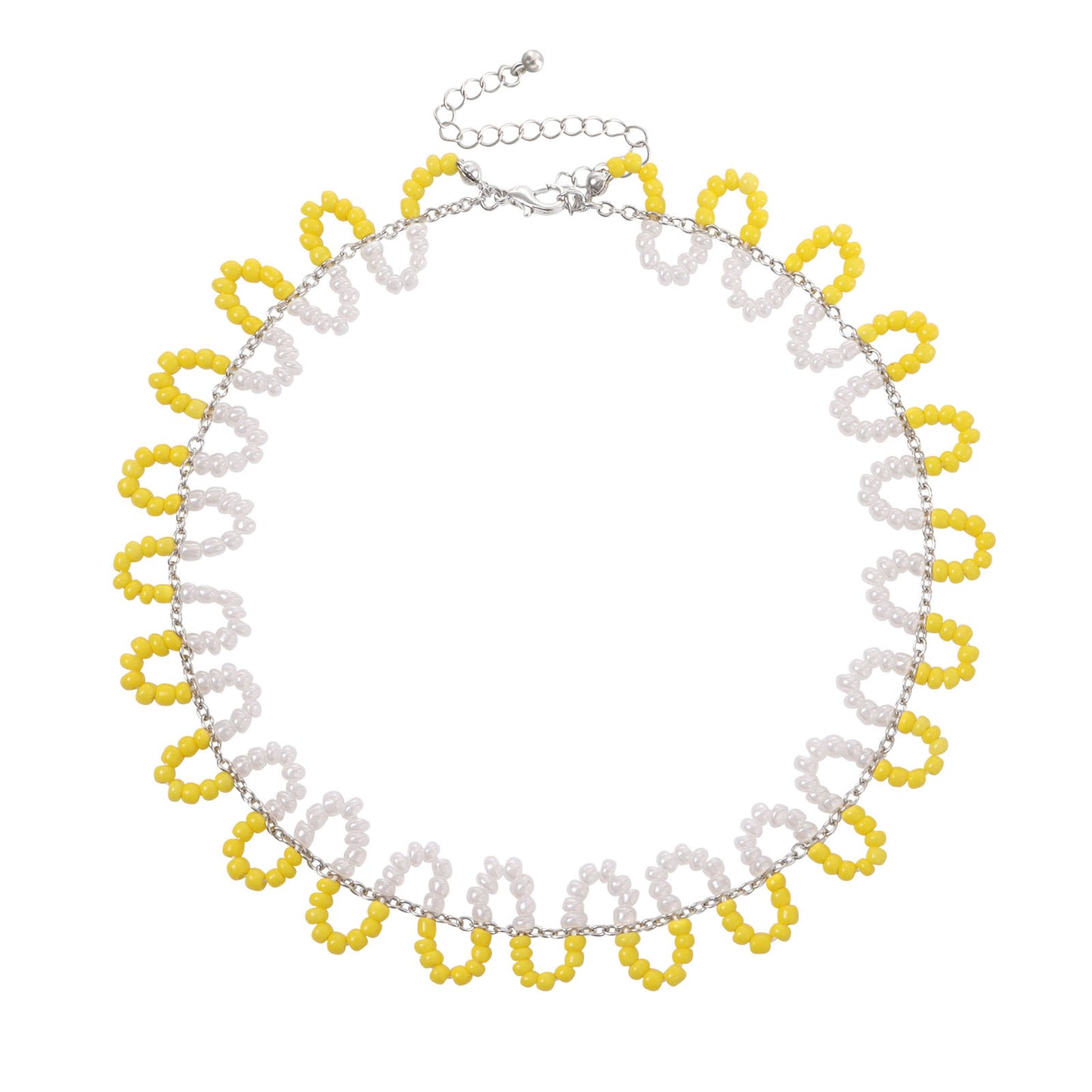 Jewelry Bohemian colored rice beads snake-shaped S-curved necklace ins niche fairy necklace