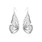 Ins Hollow Butterfly Earrings Retro Fashion Personality Exaggerated Metal Old Butterfly Wing Earrings Female