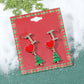 Christmas series earrings cartoon cute dripping oil simulation snow elk earrings autumn and winter