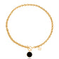 Niche design high-end splicing chain imitation mother-of-pearl pendant necklace female cold OT buckle pearl necklace
