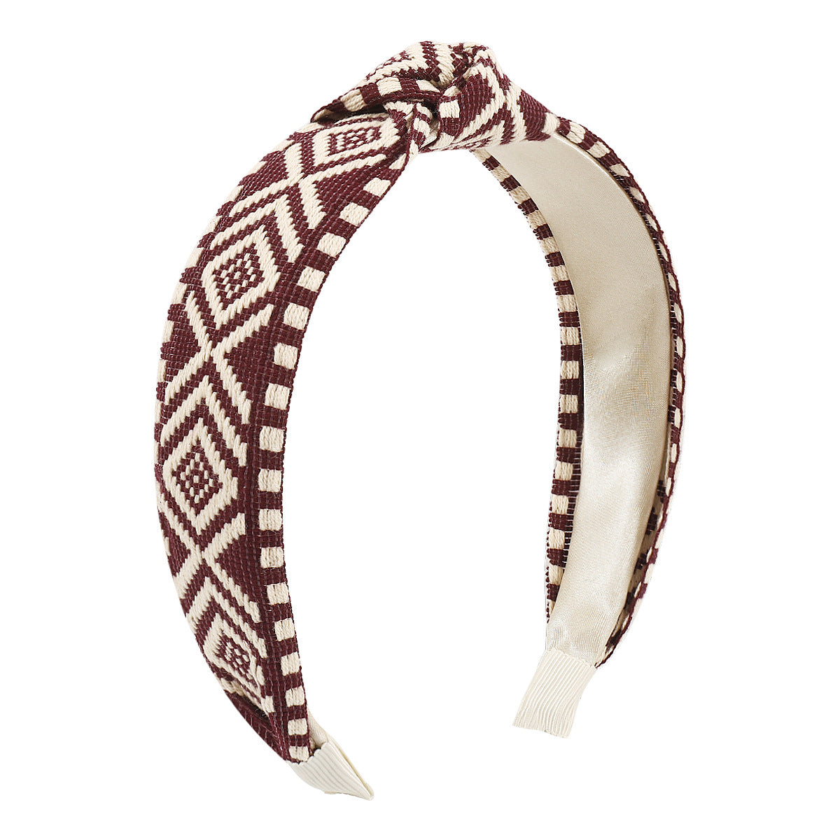 F4933 Jewelry Fabric Simple Knotted Rhombus Layered Headband Ethnic Small Fresh Headband