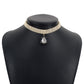 N1877 French Elegant Retro Drill Necklace Exaggerated Light Luxury Fashionable Small People Indifferent Necklace Women