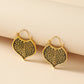 Retro Simple Hollow Earrings Creative Metal Geometric Earrings Earrings Exaggerated Irregular Round Earrings For Women