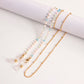 Glasses chain mask hanging chain fashion colorful crystal glasses hanging chain sun glasses chain