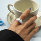 Jewelry simple octopus bear animal resin ring candy color cartoon three-dimensional ring