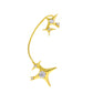 Ins diamond-studded butterfly ear hanger women without ear piercing butterfly ear bone clip fashion niche exaggerated wing ear clip