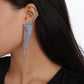 1666 trendy rhinestone earrings claw chain tassels sexy sparkling earrings atmospheric design sense of long earrings