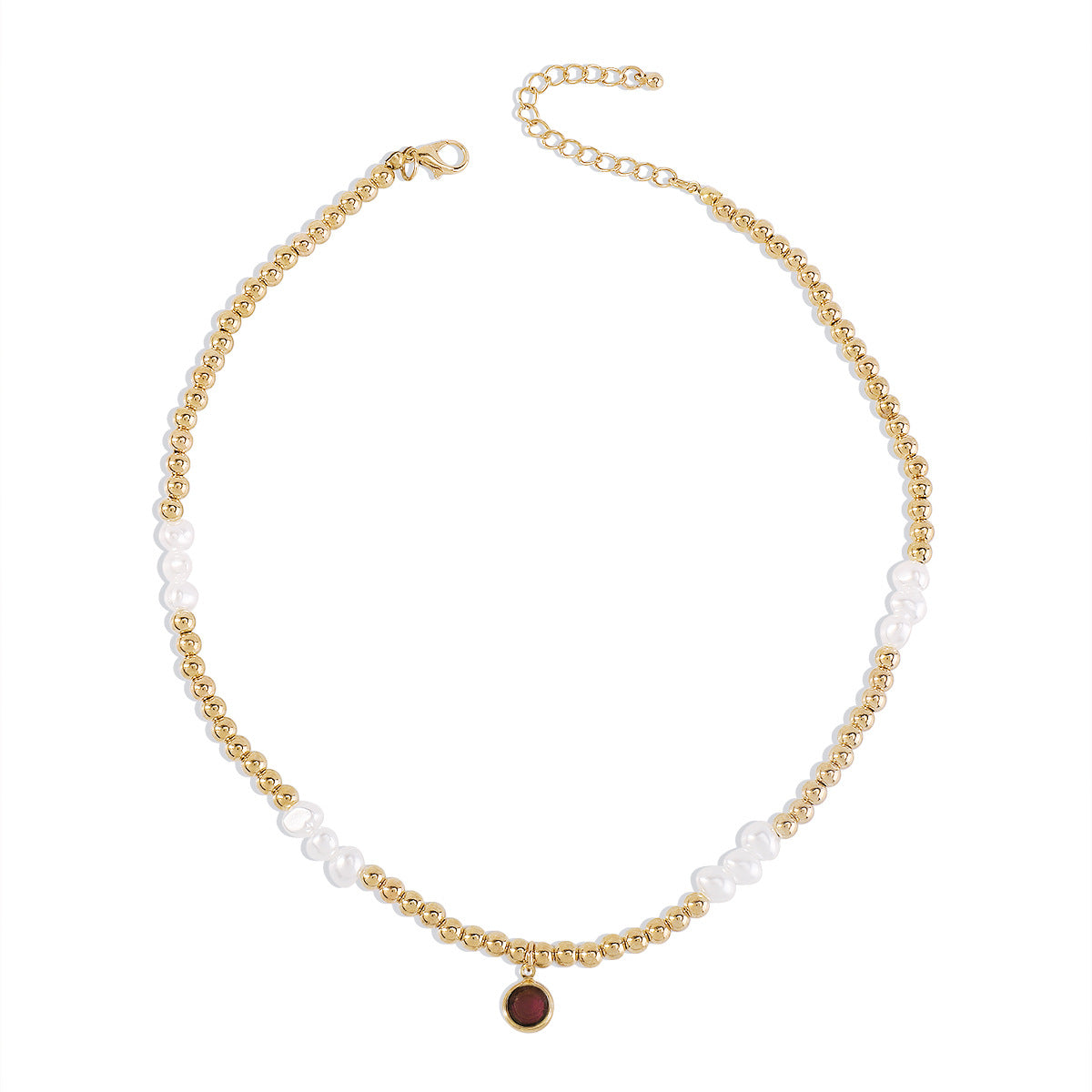 N154 Bohemian Ethnic Necklace CCB Beaded Leisure Vacation Necklace Simple Fashion Necklace Women