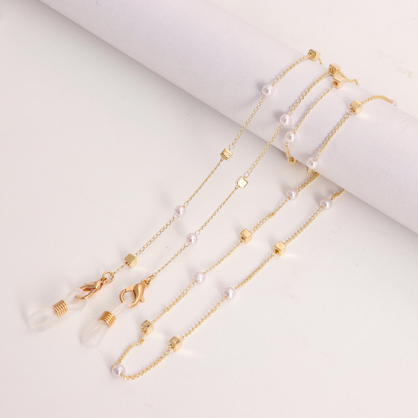 Popular mask hanging chain glasses hanging chain mask chain eye chain love pearl mask chain eye chain