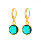 ins color transparent crystal earrings fashion light luxury French mini water drop earring temperament simple earrings