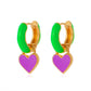 Ins cute drop earrings colorful alien flowers mushroom gossip earrings simple earrings