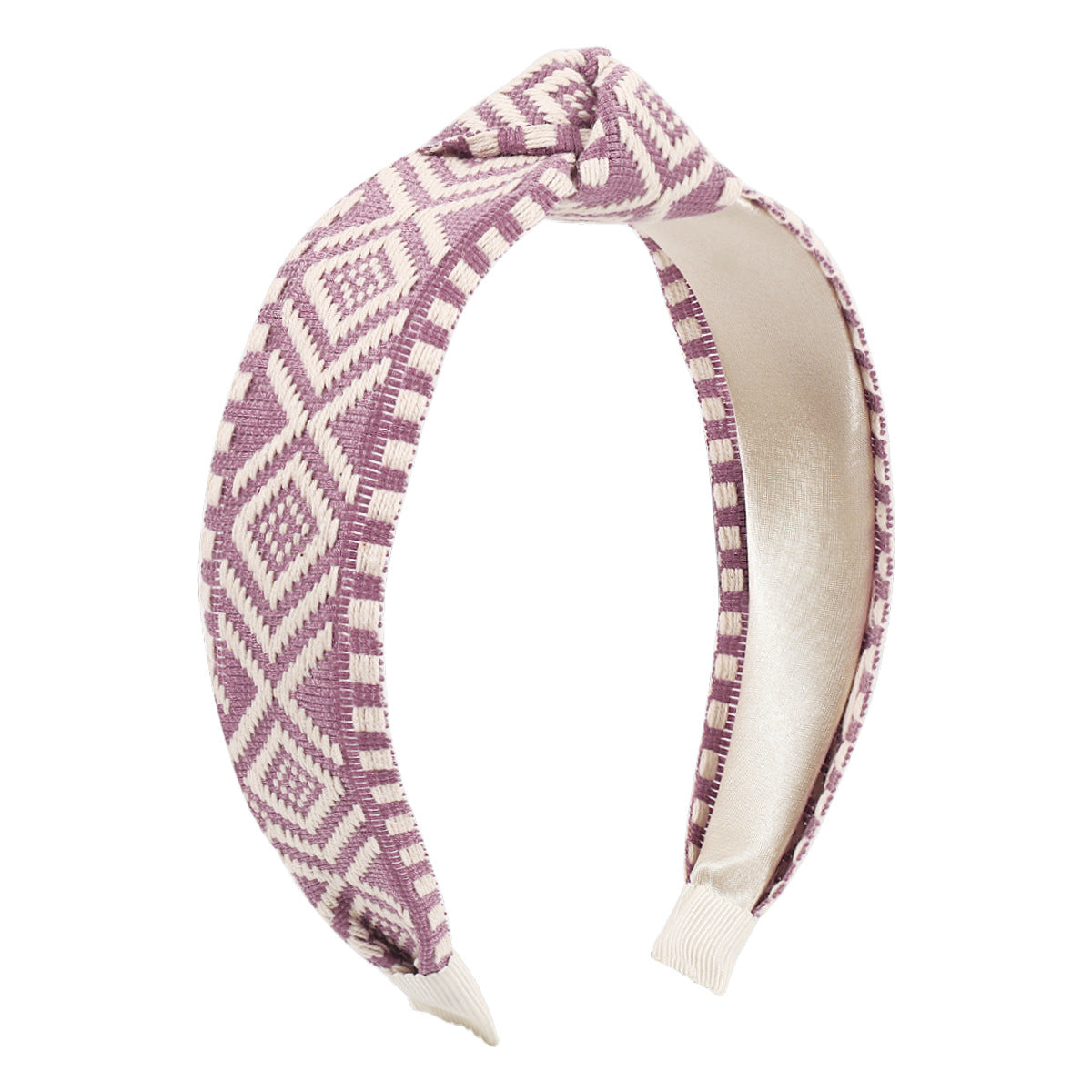 F4933 Jewelry Fabric Simple Knotted Rhombus Layered Headband Ethnic Small Fresh Headband