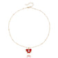 Jewelry ins color dripping oil butterfly devil eye pendant necklace female explosion