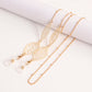 Mask hanging chain glasses chain love five-pointed star butterfly mask chain leaf metal glasses chain
