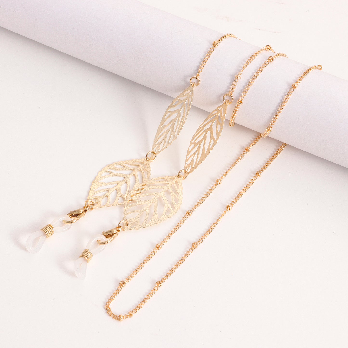 Mask hanging chain glasses chain love five-pointed star butterfly mask chain leaf metal glasses chain
