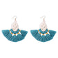 E954 Bohemia Rope Braided Tassel Earrings Creative Personality Ethnic Braided Stud Earrings
