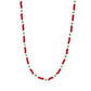 Ornament simple contrast color rice bead beaded necklace female fashion creative Christmas necklace choker