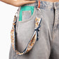 Retro pattern square scarf silk scarf trousers scarf street dance hip-hop small scarf vintage all-match trendy ins pants chain accessories