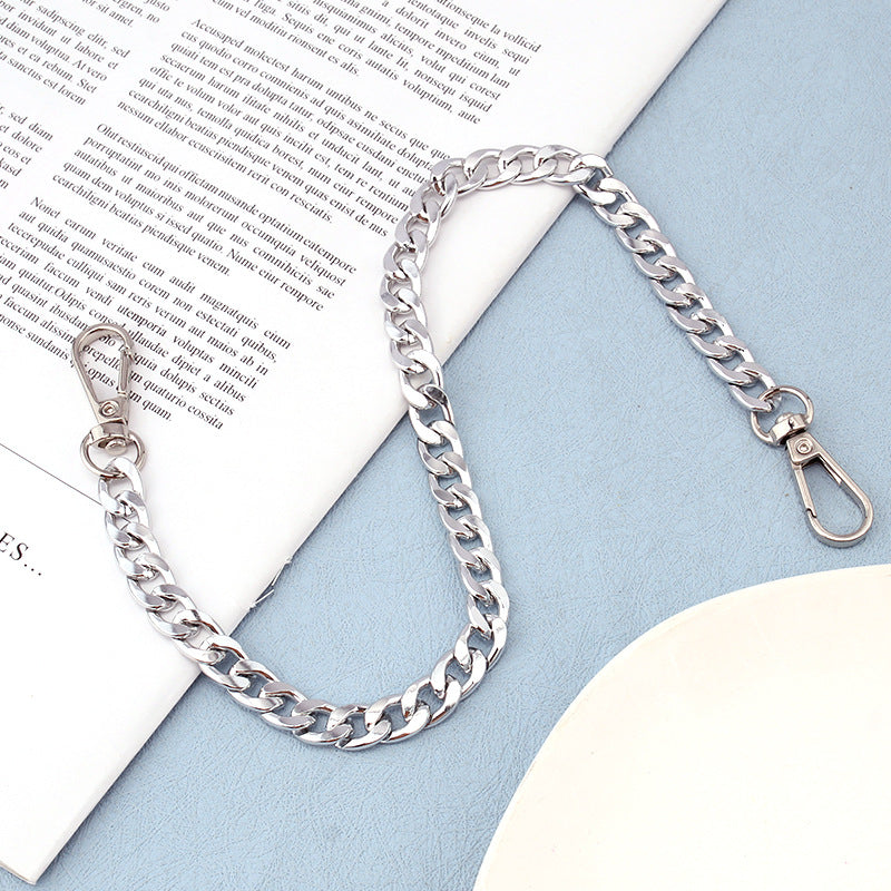 Fashion trendy simple and versatile punk metal chain can be used as a trouser chain bag chain for multiple purposes