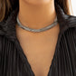 Jewelry exaggerated large cylinder pendant clavicle necklace hip-hop trend metal multi-layer chain necklace