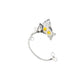 Retro temperament no ear piercing flower tassel ear bone clip female small crowd simple and irregular leaves branches and tendrils ear hanging
