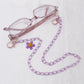 Children's anti-lost mask lanyard chain cartoon smiling face flower glasses chain mask lanyard dual-use