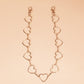 Jewelry simple hollow heart size peach heart waist decoration cold hip-hop pants chain waist chain