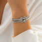 Jewelry metal texture knotted chain necklace female punk hip-hop geometric clavicle necklace