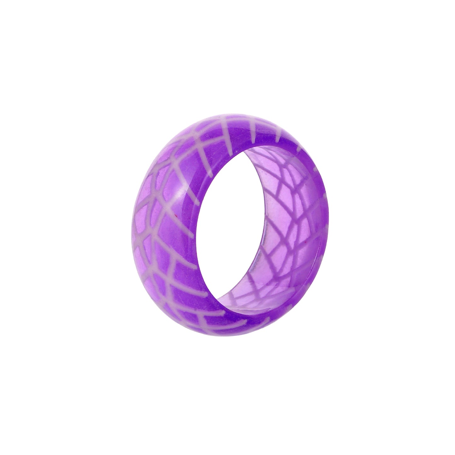 Explosive retro fashion tire pattern Mori resin luminous ring