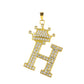 The same letter crown necklace copper micro-inlaid zircon clavicle chain punk hip-hop couple jewelry