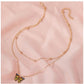 Double Bead Chain Colorful Butterfly Necklace Dreamy Butterfly Clavicle Chain Trendy Women's Jewelry Short Chain