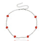 Necklace Jewelry Bohemian Transparent White Rice Beads Colorful Daisy Flower Necklace Necklace Female Niche Design