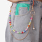 Belt Punk Pants Chain Resin Butterfly Pearl Decoration Jeans Versatile Simple