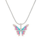 Barbie Princess Necklace Rainbow Fairy Dream Wonderland with the same clavicle chain ins Symphony Oil Drip Butterfly Necklace