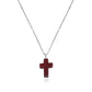Jewelry simple small hole chain color cross pendant necklace female national trend necklace