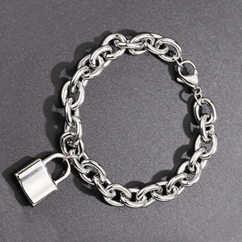 Steel Diablo Korean Net Bracelet Imprisonment Day Chain Bounce Di Titanium Bracelet Couple Black Love Cool Hip Hop