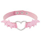 N9696 Necklace Gothic Punk Vampire Necklace Love Wings Collar Choker Necklace