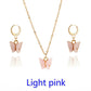 Fashion Explosion Acrylic Butterfly Earrings Necklace Set 2 Pieces Set Jewelry